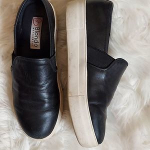 Blondo Glance leather Platform Slip-on sneakers